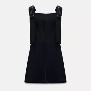 Zara Black Dress with Bow Details